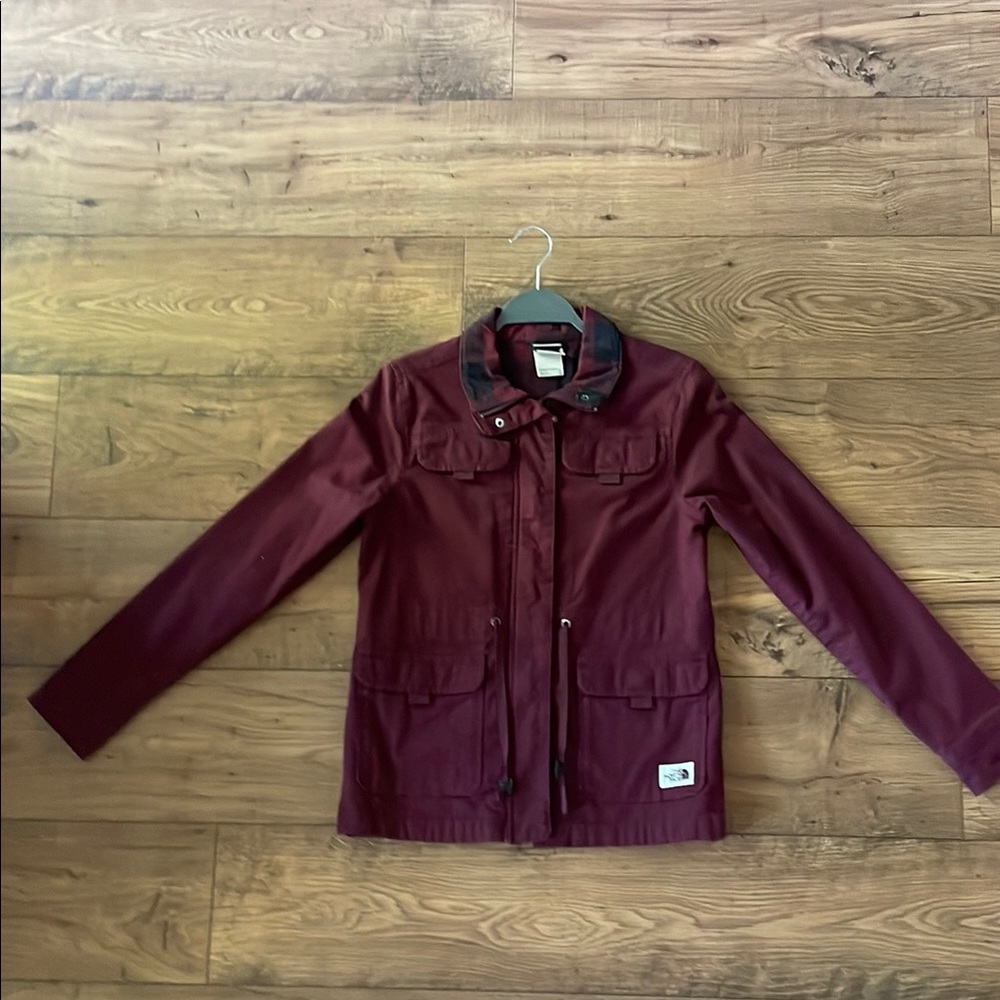 The North Face Maroon and Black Jacket